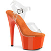 ADORE-708 Plateau Sandaletten Orange Lack von Pleaser