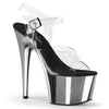 ADORE-708 Plateau Sandaletten Silber von Pleaser