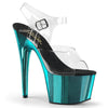 ADORE-708 Sandalette Plateauschuhe Türkis von Pleaser