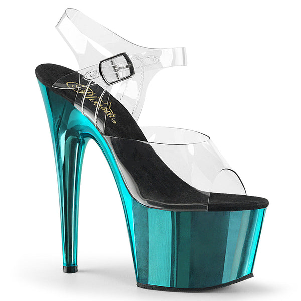 ADORE-708 Sandalette Plateauschuhe Türkis von Pleaser