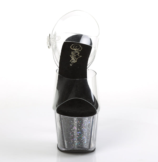 ADORE-708CG Plateau Sandaletten Schwarz von Pleaser – Ansicht 2
