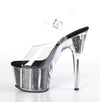ADORE-708CG Plateau Sandaletten Schwarz von Pleaser – Ansicht 3