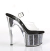 ADORE-708CG Plateau Sandaletten Schwarz von Pleaser – Ansicht 5
