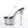 ADORE-708CG Plateau Sandaletten Silber von Pleaser – Ansicht 3