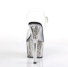 ADORE-708CG Plateau Sandaletten Silber von Pleaser – Ansicht 4