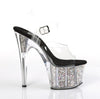 ADORE-708CG Plateau Sandaletten Silber von Pleaser – Ansicht 5