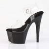 ADORE-708CRS-2 Plateau Sandaletten Schwarz Strasssteine von Pleaser – Ansicht 3