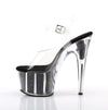 ADORE-708G Plateau Sandaletten - Schwarz von Pleaser – Ansicht 3