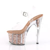 ADORE-708G Plateau Sandaletten Rose Gold von Pleaser – Ansicht 3