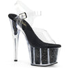 ADORE-708G Plateau Sandaletten - Schwarz von Pleaser