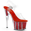 ADORE-708G Plateau Sandaletten - Rot von Pleaser