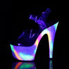 ADORE-708GXY Plateau Sandaletten Mehrfarbig UV von Pleaser – Ansicht 3