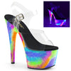 ADORE-708GXY Plateau Sandaletten Mehrfarbig UV von Pleaser