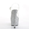 ADORE-708HMG Plateau Sandaletten Silber von Pleaser – Ansicht 4