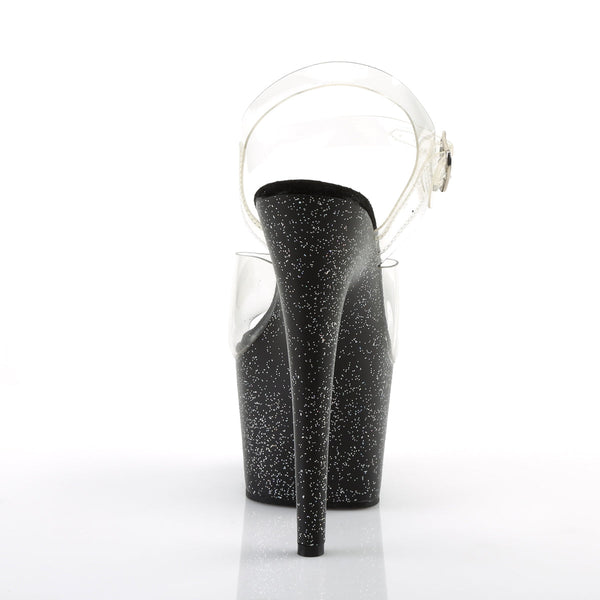 ADORE-708MG Plateau Sandaletten Schwarz von Pleaser – Ansicht 4