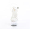 ADORE-708MLS Sandalette Plateauschuhe Transparent von Pleaser – Ansicht 2