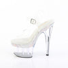 ADORE-708MLS Sandalette Plateauschuhe Transparent von Pleaser – Ansicht 3