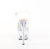 ADORE-708MLS Sandalette Plateauschuhe Transparent von Pleaser – Ansicht 4