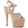 ADORE-708N Plateau Sandaletten Beige Lack von Pleaser