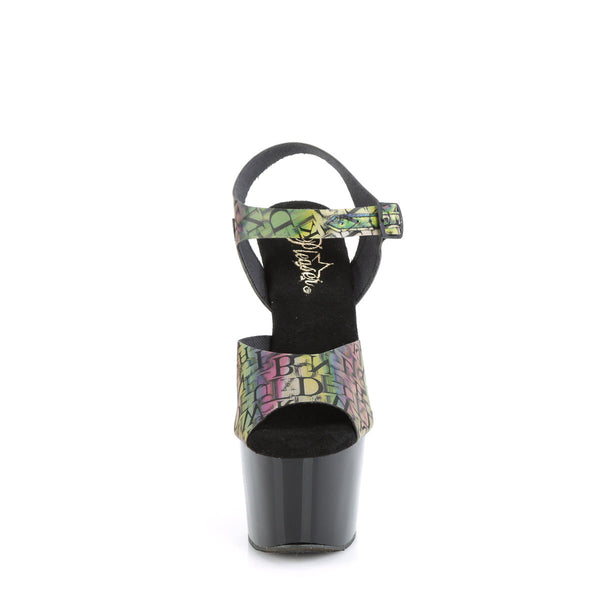 ADORE-708N-LTP Plateau Sandaletten Mehrfarbig/Schwarz von Pleaser – Ansicht 2