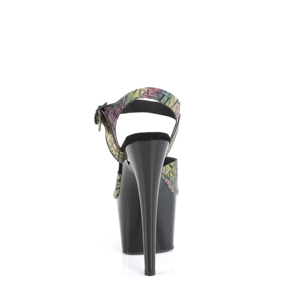 ADORE-708N-LTP Plateau Sandaletten Mehrfarbig/Schwarz von Pleaser – Ansicht 4