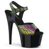 ADORE-708N-LTP Plateau Sandaletten Mehrfarbig/Schwarz | Pleaser