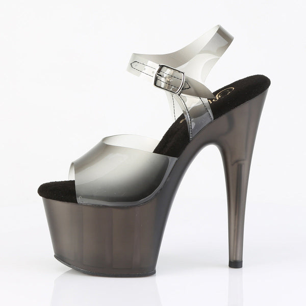 ADORE-708N-T Plateau Sandaletten Schwarz Getönt von Pleaser – Ansicht 3