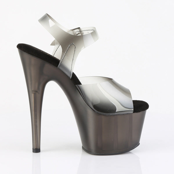 ADORE-708N-T Plateau Sandaletten Schwarz Getönt von Pleaser – Ansicht 5