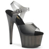 ADORE-708N-T Plateau Sandaletten Schwarz Getönt | Pleaser