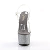 ADORE-708OMBRE Plateau Sandaletten Silber/Schwarz von Pleaser – Ansicht 2