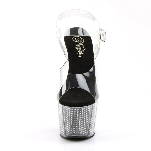 ADORE-708SRS Plateau Sandaletten - Schwarz von Pleaser – Ansicht 2