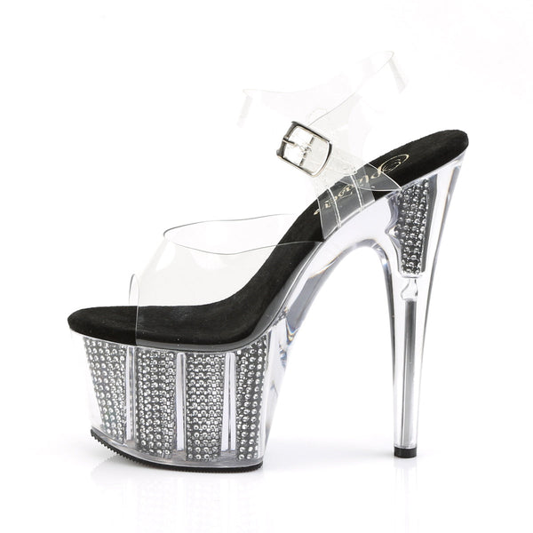 ADORE-708SRS Plateau Sandaletten - Schwarz von Pleaser – Ansicht 3