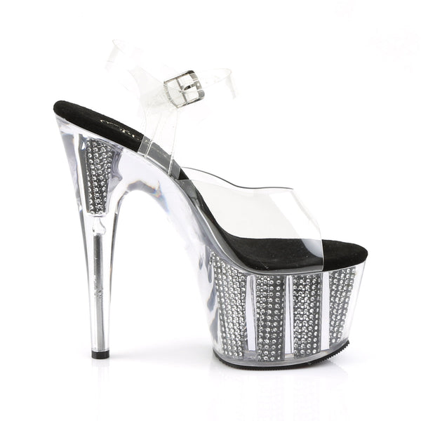 ADORE-708SRS Plateau Sandaletten - Schwarz von Pleaser – Ansicht 5