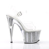 ADORE-708SRS Plateau Sandaletten Silber von Pleaser – Ansicht 5