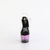 ADORE-708SS Plateau Sandaletten Schwarz/PinkGlitzer von Pleaser – Ansicht 2