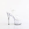 ADORE-708VL Sandalette Plateauschuhe Transparent von Pleaser – Ansicht 5
