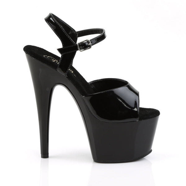 ADORE-709 Plateau Sandaletten Lack Schwarz von Pleaser – Ansicht 5