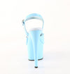 ADORE-709 Plateau Sandaletten Hell Blau Lack von Pleaser – Ansicht 4