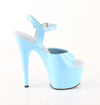 ADORE-709 Plateau Sandaletten Hell Blau Lack von Pleaser – Ansicht 5