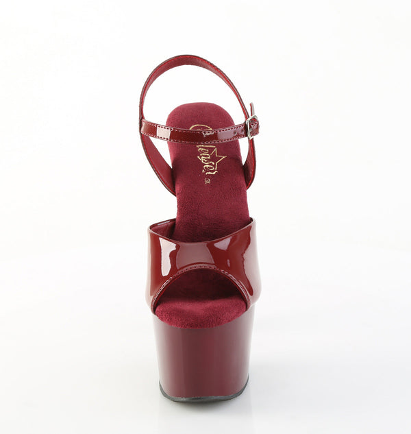 ADORE-709 Sandalette Plateauschuhe Rot von Pleaser – Ansicht 2