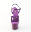 ADORE-709 Plateau Sandaletten Dunkel Violett Lack von Pleaser – Ansicht 2