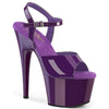 ADORE-709 Plateau Sandaletten Dunkel Violett Lack von Pleaser