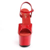 ADORE-709 Sandalette Plateauschuhe Rot von Pleaser – Ansicht 2