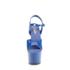 ADORE-709 Plateau Sandaletten - Blau von Pleaser – Ansicht 2