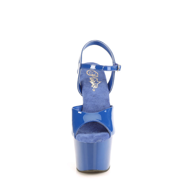 ADORE-709 Plateau Sandaletten - Blau von Pleaser – Ansicht 2
