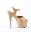 ADORE-709 Plateau Sandaletten Beige Lack von Pleaser – Ansicht 5