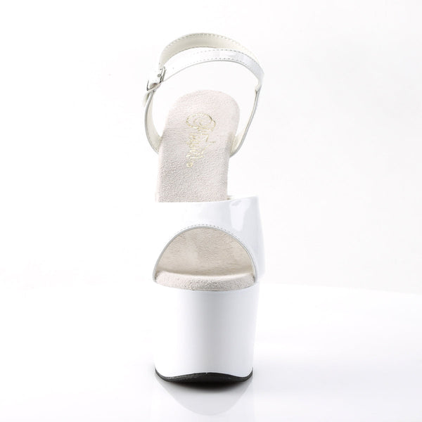 ADORE-709 Plateau Sandaletten Weiss von Pleaser – Ansicht 2