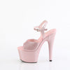 ADORE-709GP Plateau Sandaletten Rosa Glitzer von Pleaser – Ansicht 3