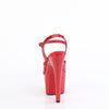 ADORE-709GP - Plateau High Heel Sandaletten - Rot mit Glitzer von Pleaser – Ansicht 4