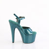 ADORE-709GP Plateau Sandaletten Blau/Grün mit Glitzer von Pleaser – Ansicht 5